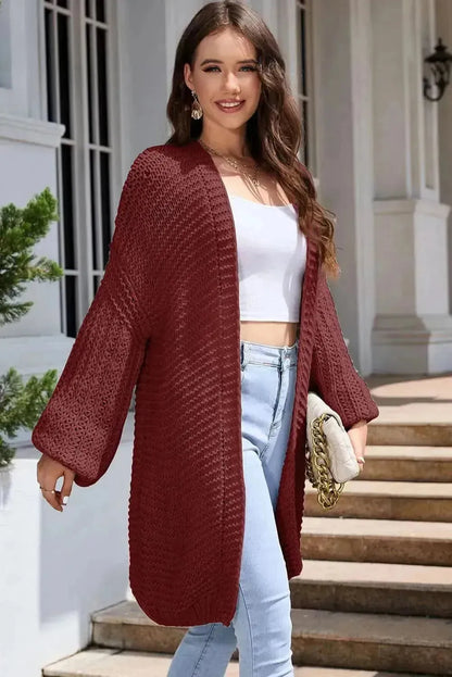 Open Front Longline Cardigan - Bad Moms Club