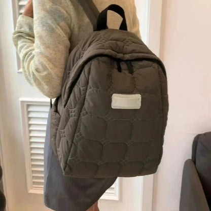 Quilted Polyester Backpack Bag - Bad Moms Club