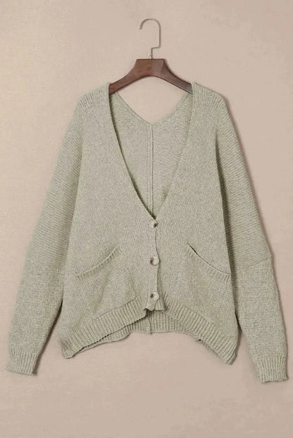 Button Down Cardigan with Pockets - Bad Moms Club