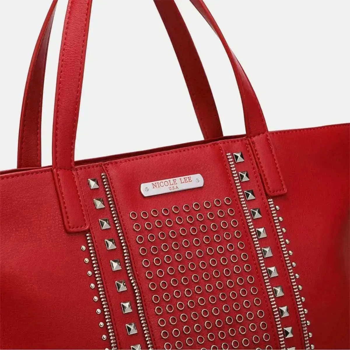 Nicole Lee USA Studded Large Tote Bag - Bad Moms Club