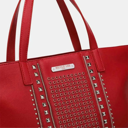 Nicole Lee USA Studded Large Tote Bag - Bad Moms Club