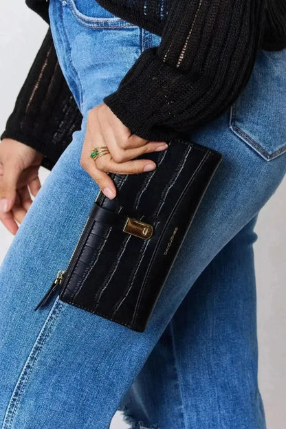 David Jones Texture PU Leather Wallet - Bad Moms Club