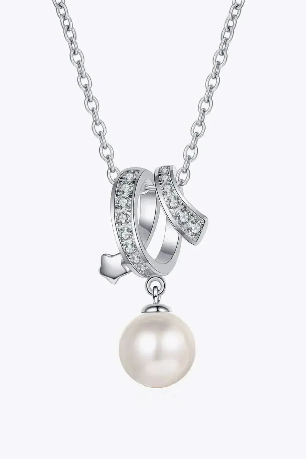 Give You A Chance Pearl Pendant Chain Necklace - Bad Moms Club
