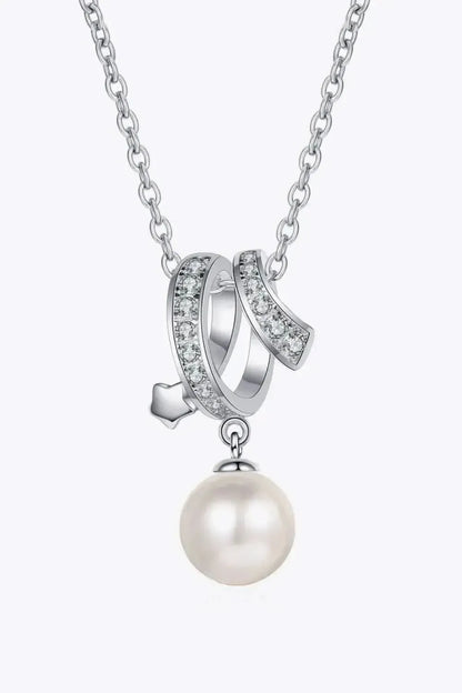Give You A Chance Pearl Pendant Chain Necklace - Bad Moms Club