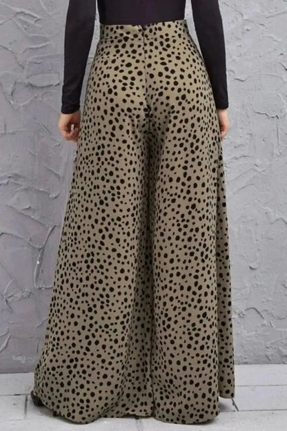 Animal Print High-Rise Culottes - Bad Moms Club