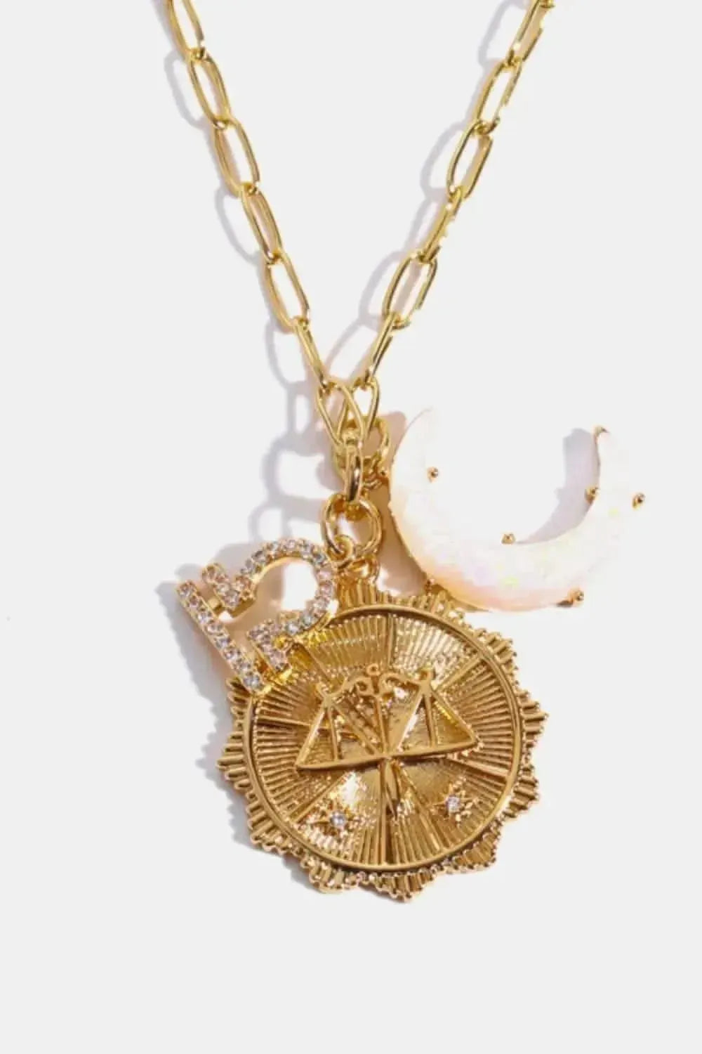 Constellation and Moon Pendant Copper Necklace - Bad Moms Club