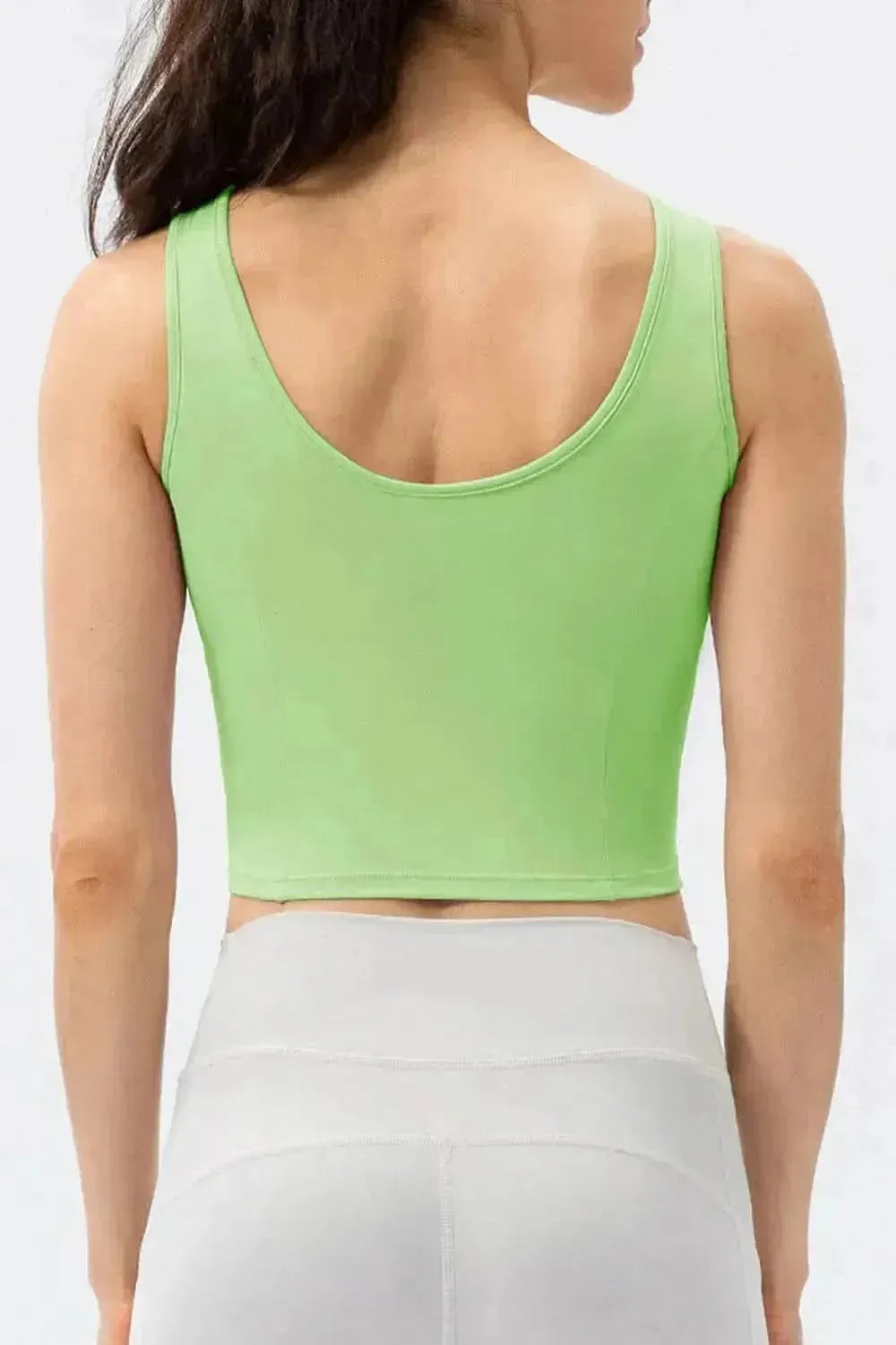 Round Neck Wide Strap Active Tank - Bad Moms Club