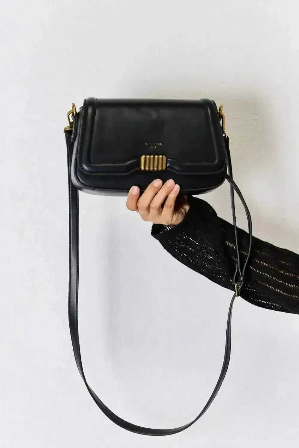 David Jones PU Leather Crossbody Bag - Bad Moms Club