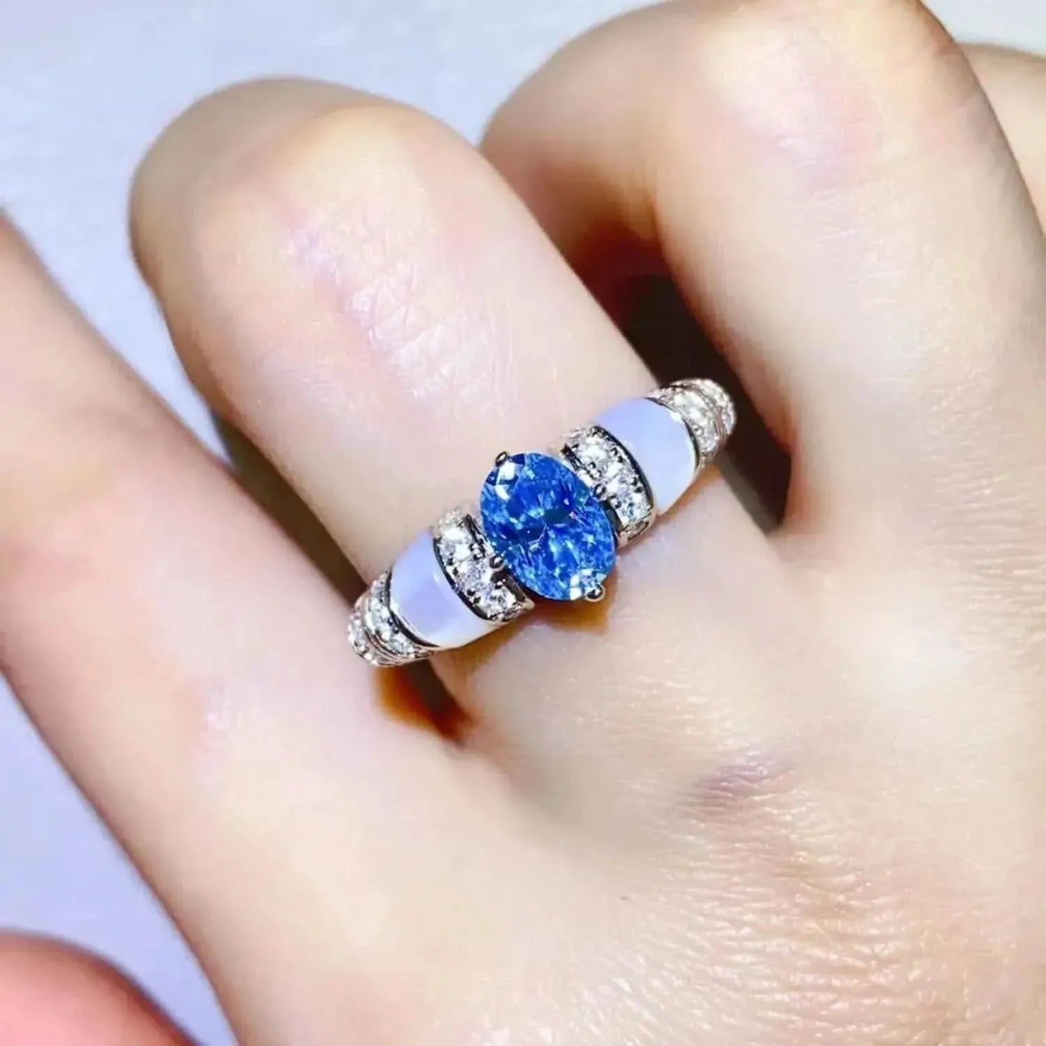 1 Carat Moissanite 925 Sterling Silver Ring - Bad Moms Club