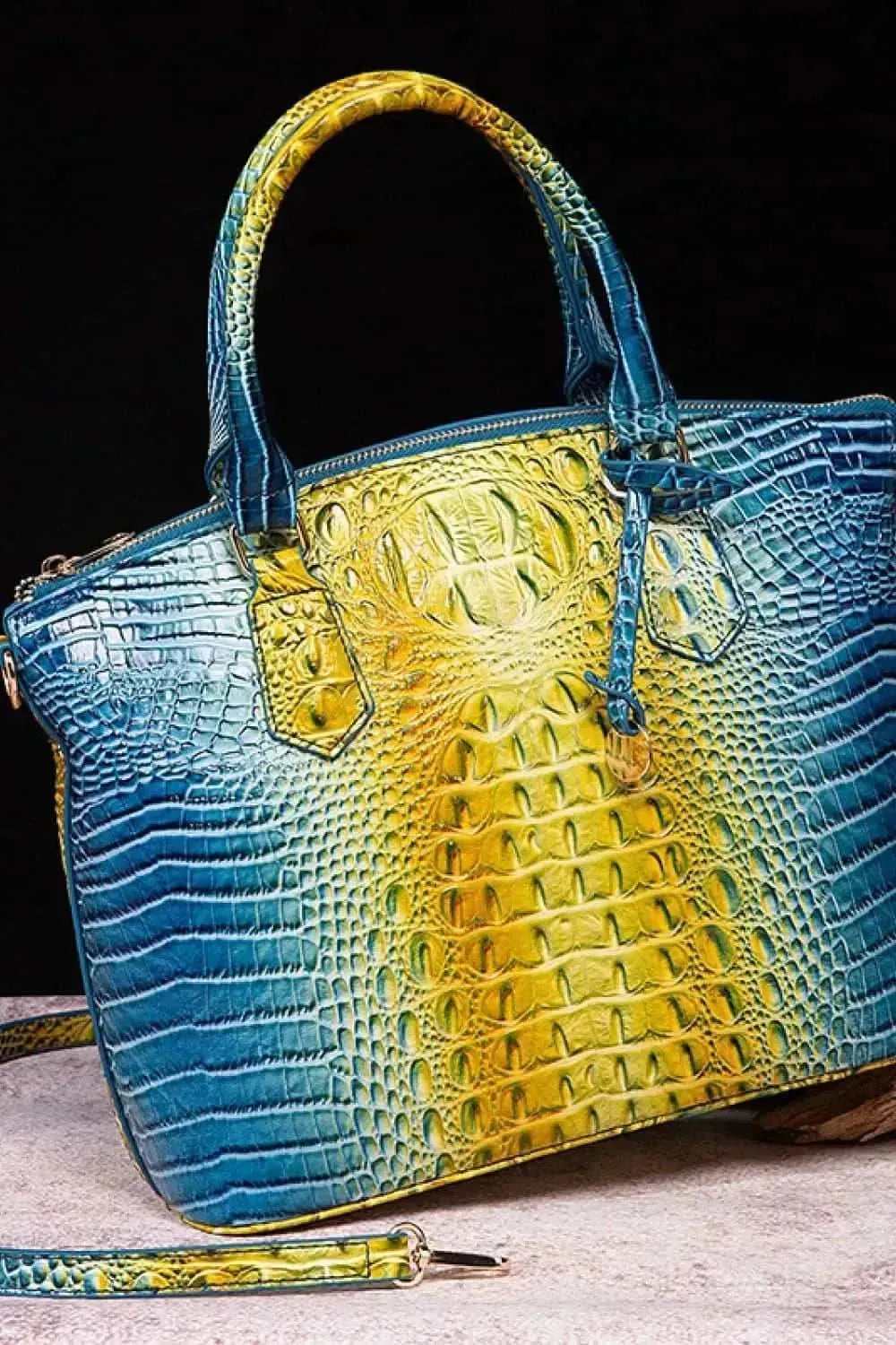 Gradient PU Leather Handbag - Bad Moms Club