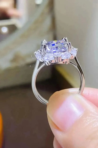5 Carat Moissanite 925 Sterling Silver Ring - Bad Moms Club