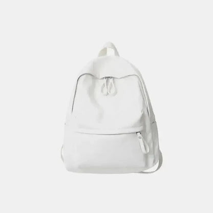 PU Leather Zip Backpack Bag - Bad Moms Club