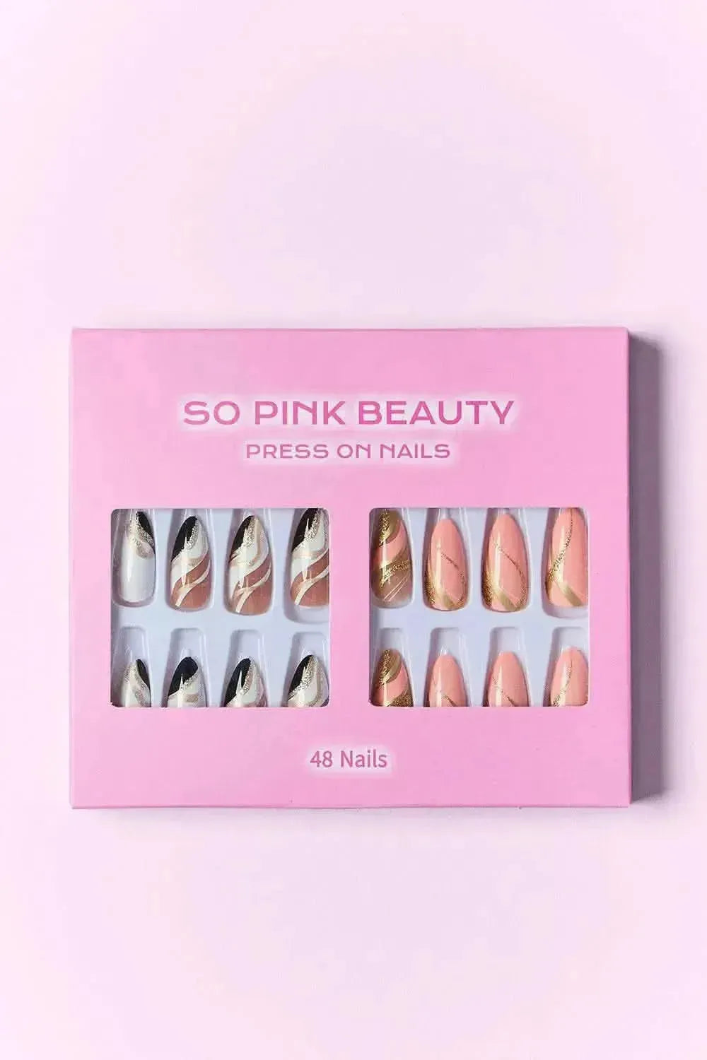 SO PINK BEAUTY Press On Nails 2 Packs - Bad Moms Club