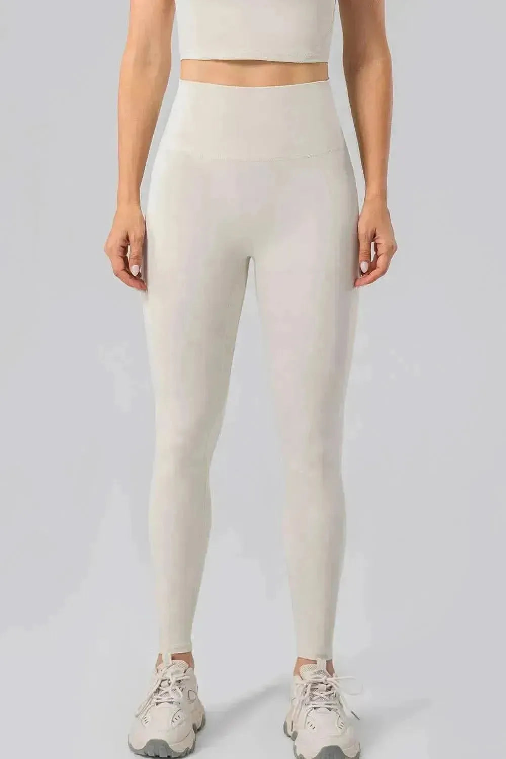 High Waist Wide Waistband Active Leggings - Bad Moms Club