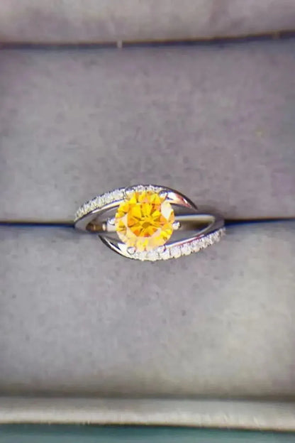1 Carat Moissanite 925 Sterling Silver Ring - Bad Moms Club