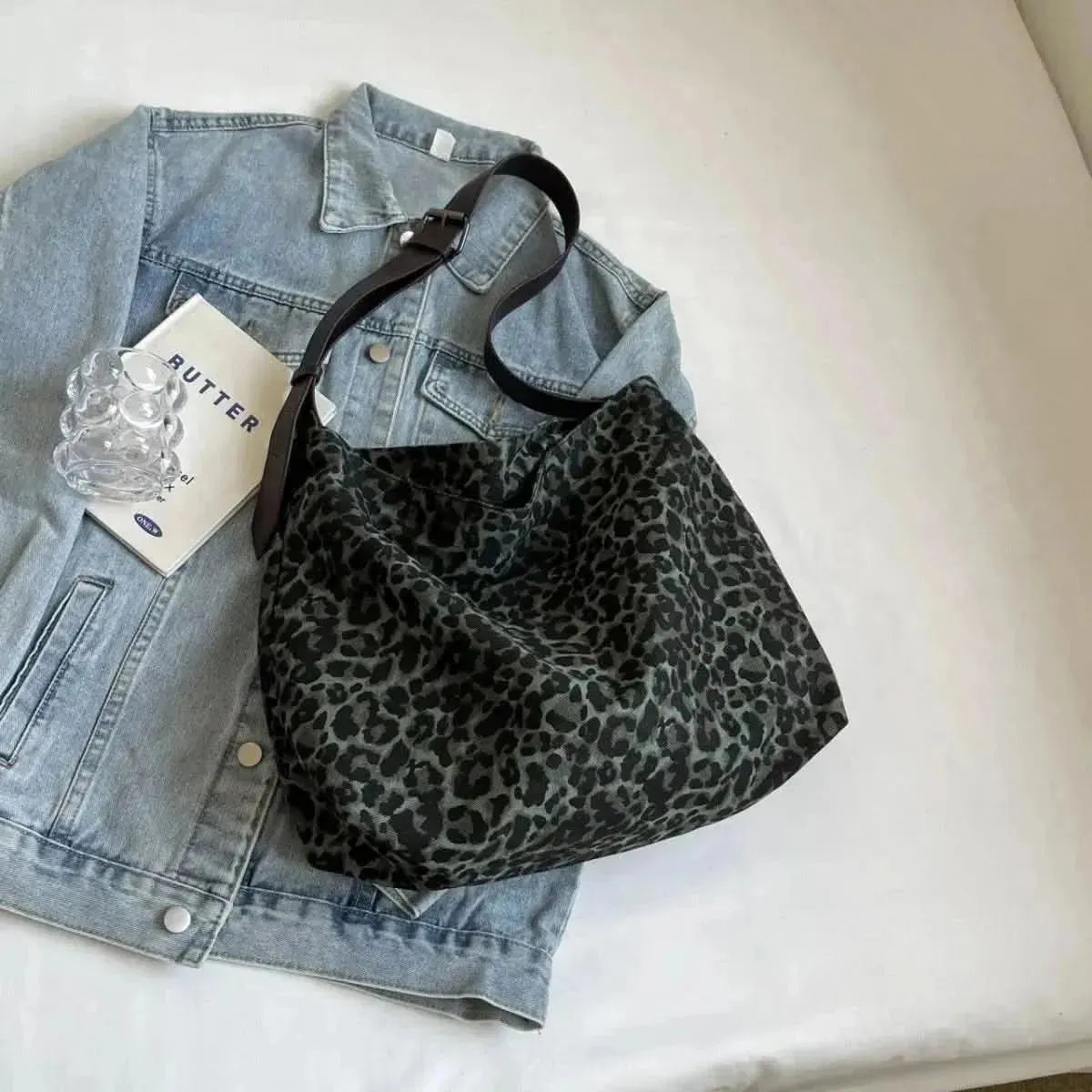 Leopard Adjustable Strap Tote Bag - Bad Moms Club