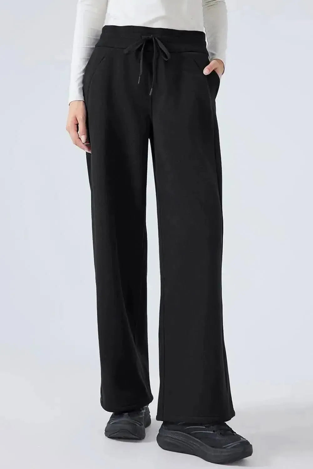Millennia Drawstring Wide Leg Pants - Bad Moms Club