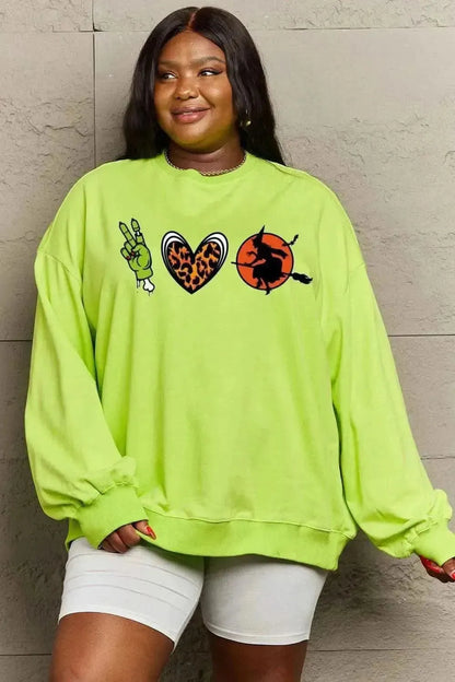 Simply Love Full Size Drop Shoulder Graphic Sweatshirt - Bad Moms Club
