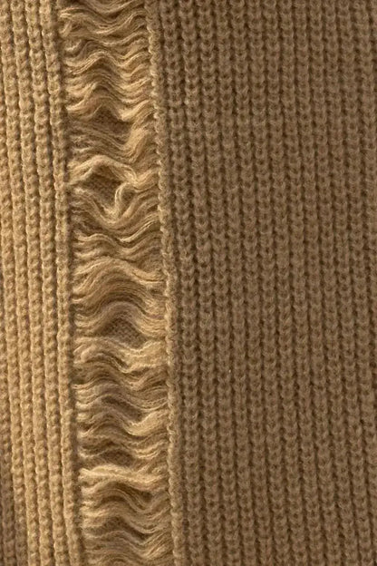 Fringe Trim Open Front Cardigan with Pockets - Bad Moms Club