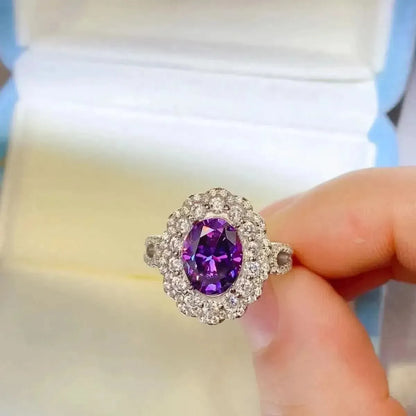 2 Carat Moissanite 925 Sterling Silver Ring - Bad Moms Club