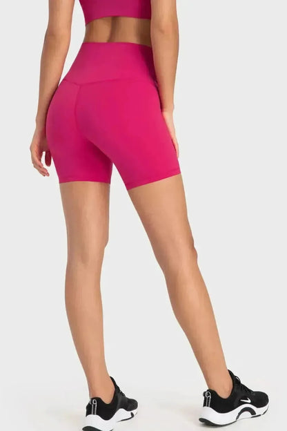 Staying Cozy Wide Waistband Biker Shorts - Bad Moms Club