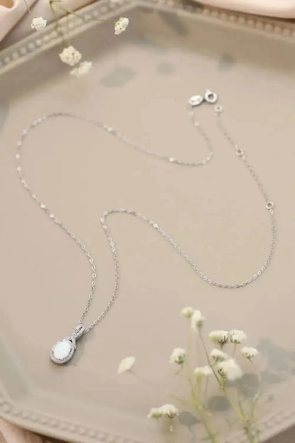 Feeling My Best Opal Pendant Necklace - Bad Moms Club