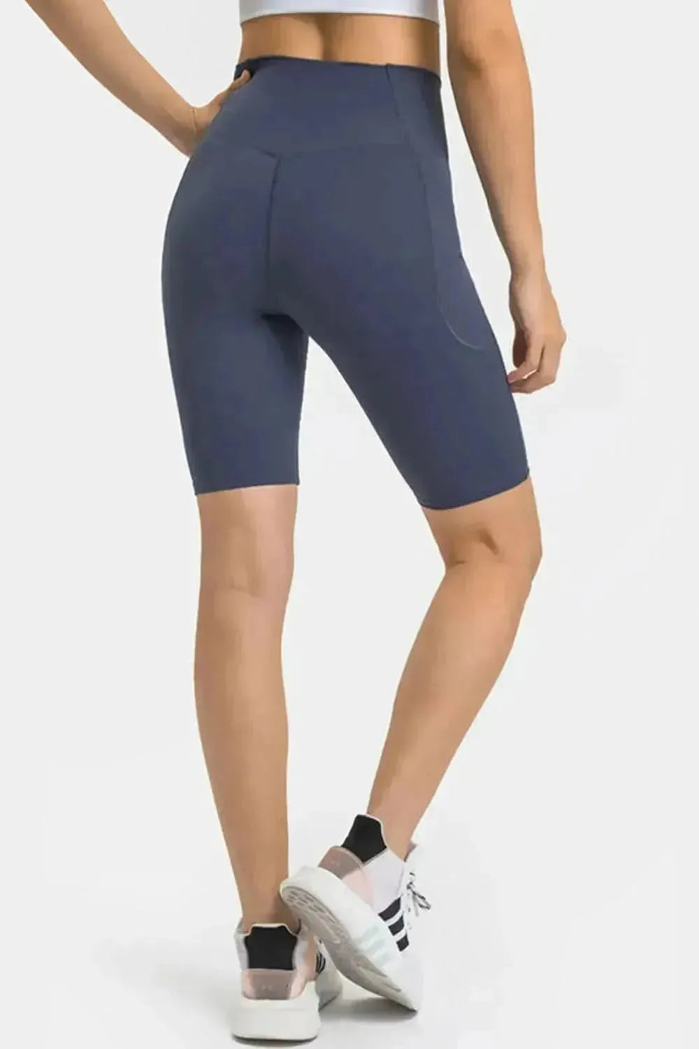 High Waist Biker Shorts with Pockets - Bad Moms Club