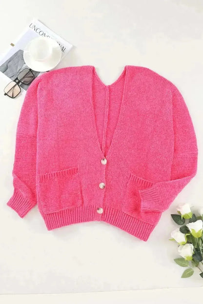 Button Down Cardigan with Pockets - Bad Moms Club