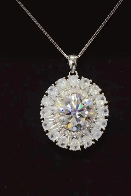 5 Carat Moissanite 925 Sterling Silver Necklace - Bad Moms Club