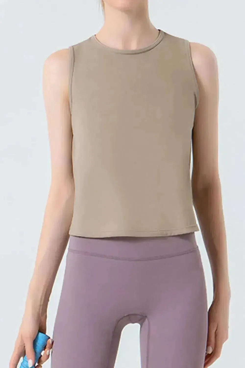 Round Neck Active Tank - Bad Moms Club