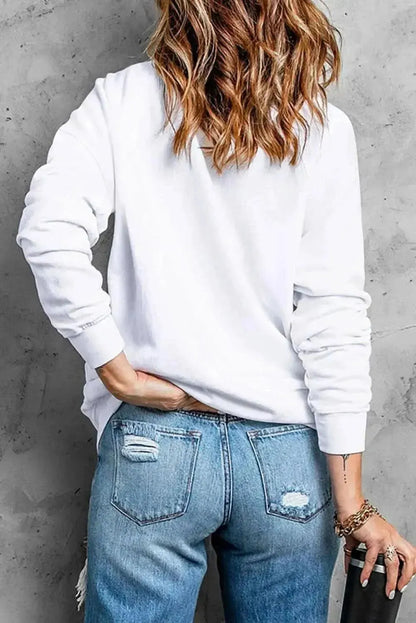 Round Neck Long Sleeve SPICE GIRL Graphic Sweatshirt - Bad Moms Club