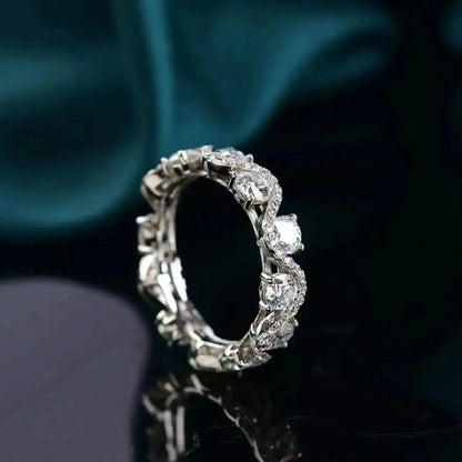Moissanite 925 Sterling Silver Ring - Bad Moms Club