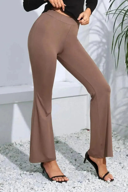 High Waist Long Flare Pants - Bad Moms Club