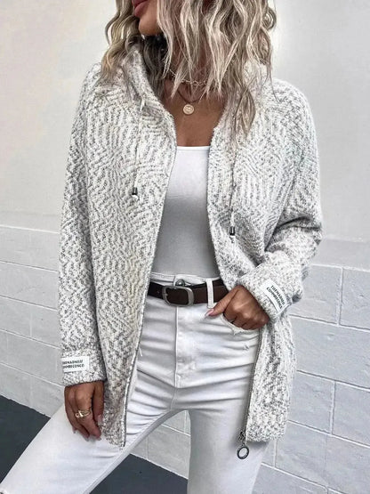 Zip-Up Hooded Sweater - Bad Moms Club