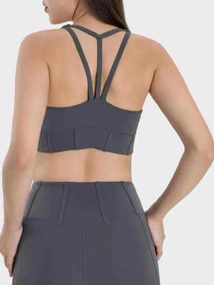 Square Neck Wide Strap Active Tank - Bad Moms Club