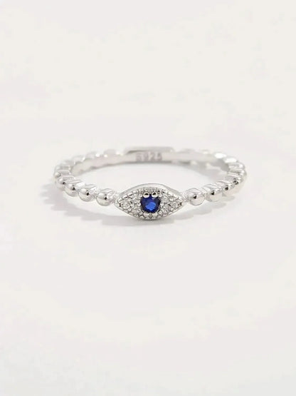 925 Sterling Silver Inlaid Zircon Ring - Bad Moms Club