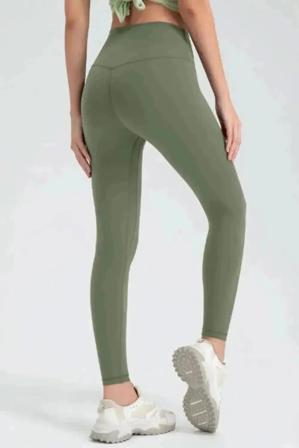 Wide Waistband Slim Fit Active Leggings - Bad Moms Club