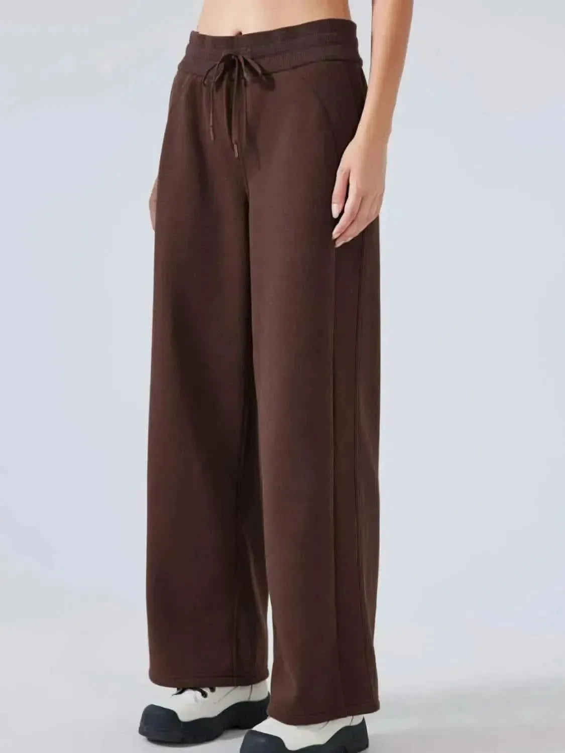 Millennia Drawstring Wide Leg Pants - Bad Moms Club