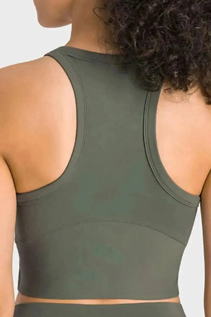 Racerback Cropped Sports Tank - Bad Moms Club