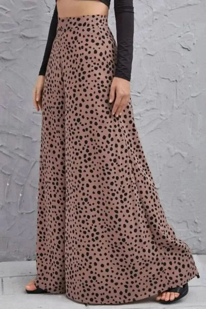 Animal Print High-Rise Culottes - Bad Moms Club