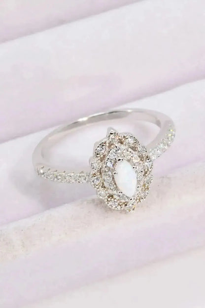 Modern Love Story Opal and Zircon Ring - Bad Moms Club