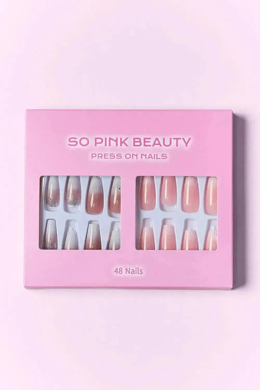 SO PINK BEAUTY Press On Nails 2 Packs - Bad Moms Club