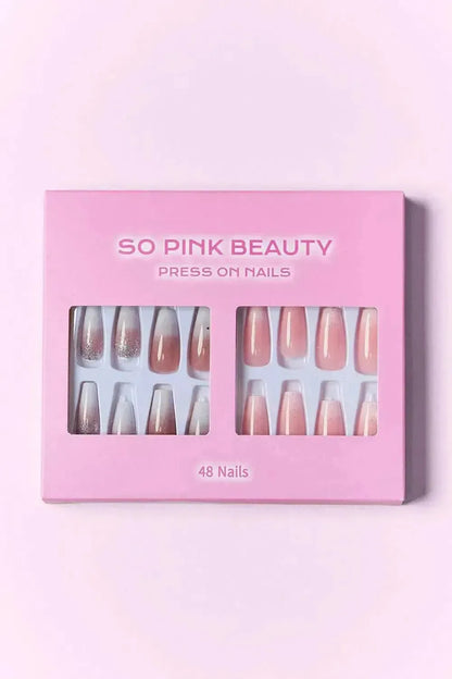 SO PINK BEAUTY Press On Nails 2 Packs - Bad Moms Club