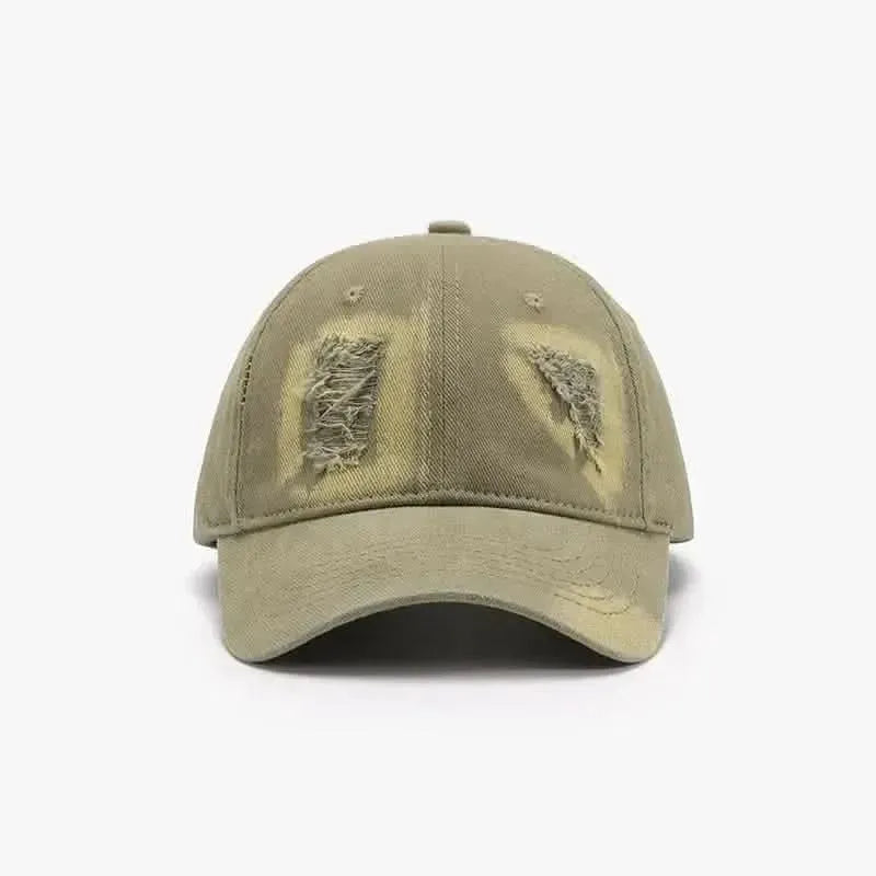 Distressed Cotton Baseball Cap - Bad Moms Club