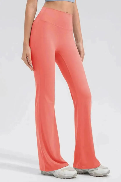 High Waist Straight Active Pants - Bad Moms Club