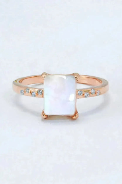Square Moonstone Ring - Bad Moms Club