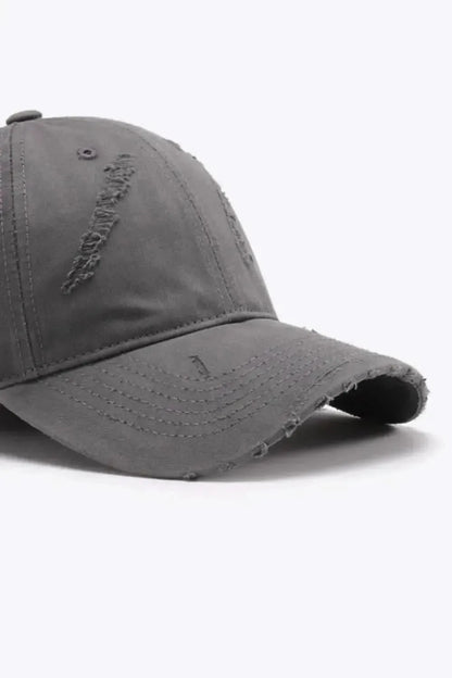 Distressed Adjustable Baseball Cap - Bad Moms Club