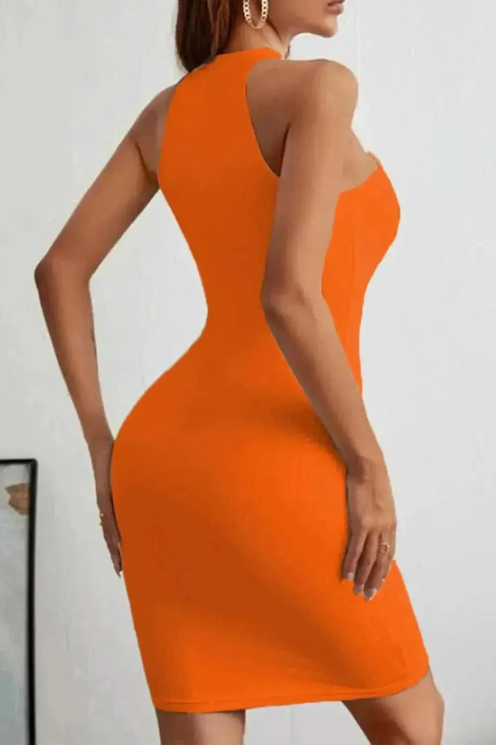 Lace-Up Sleeveless Pencil Dress - Bad Moms Club