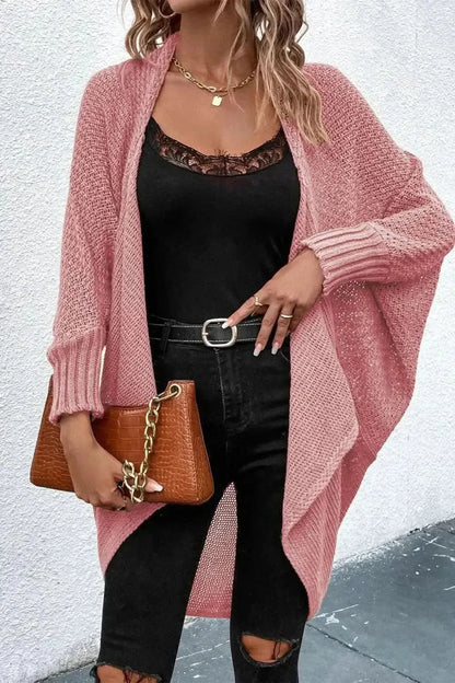 Open Front Dolman Sleeve Cardigan - Bad Moms Club