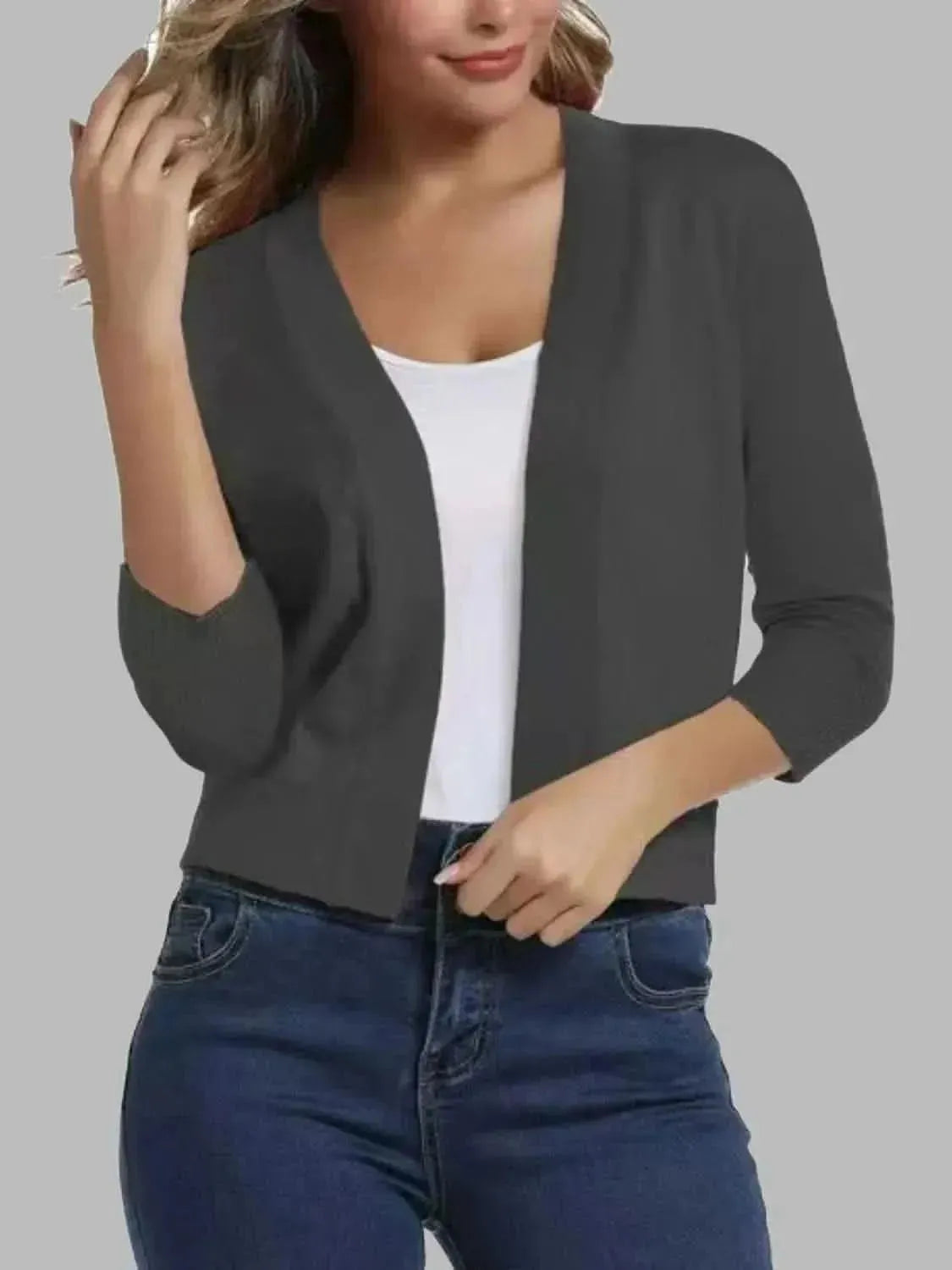 Open Front Cardigan - Bad Moms Club